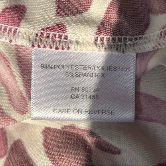 BCBG MAXAZRIA Vintage Pink, White and Red Halter Dress | Women’s Size XXS - Picture 3 of 5